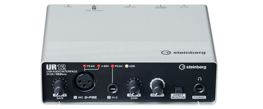 兼容iPad/Mac/PC，实现高品质录音的Steinberg USB音频接口UR12发布