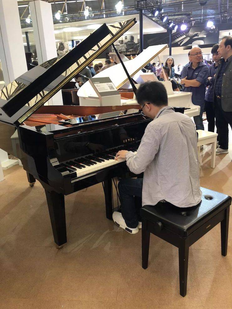 参观来宾试奏d88尊龙z6钢琴